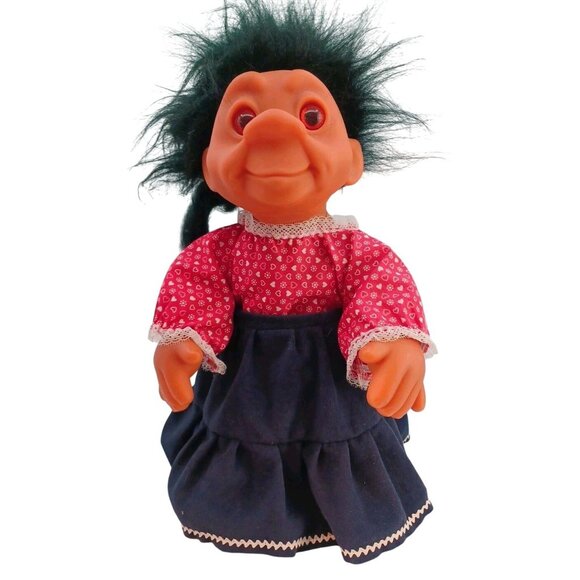Extremely Rare Large 15" 1984 Nettie Tico Troll Doll All Original Dam Trolls - Picture 2 of 11